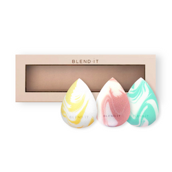 BLEND IT Sponge Zestaw gąbek do makijażu Trio Marble Set 