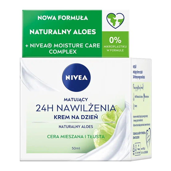 Nivea 24H Nawilżenia matujący krem na dzień do cery mieszanej i tłustej 50ml