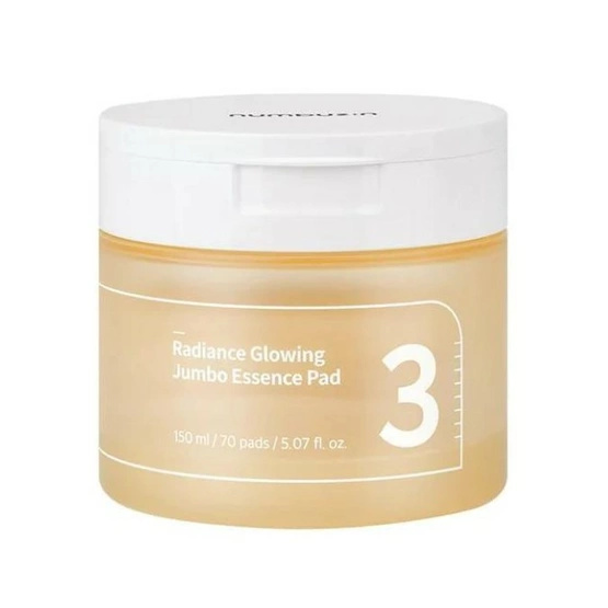 Numbuzin No.3 Radiance Glowing Jumbo Essence Pad płatki tonizujące 70szt