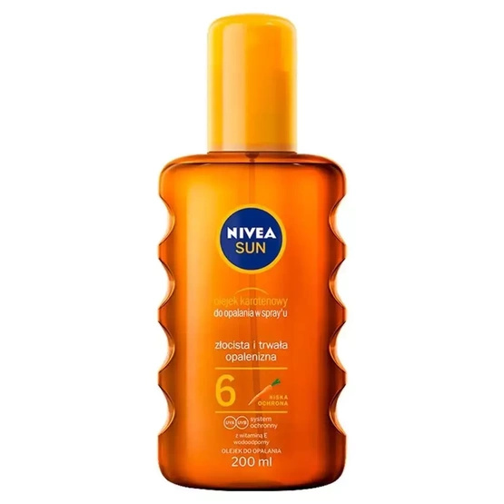 Nivea Sun olejek karotenowy do opalania w spray'u SPF6 200ml