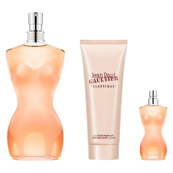 Jean Paul Gaultier Classique zestaw woda toaletowa spray 100ml + balsam do ciała 75ml + woda toaletowa spray 6ml