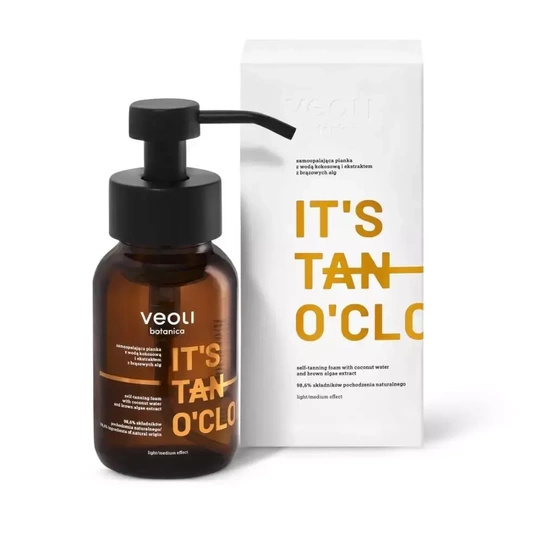 Veoli Botanica IT’S TAN O’CLOCK Samoopalająca pianka z wodą kokosową i ekstraktem z brązowych alg 240ml