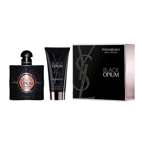 Yves Saint Laurent Black Opium Pour Femme zestaw woda perfumowana spray 50ml + balsam do ciała 50ml