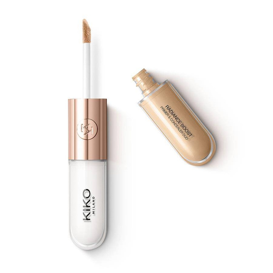 KIKO Milano Radiance Boost Primer & Concealer Duo primer i korektor pod oczy dwa w jednym 06 Natural Beige 9ml