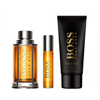 Hugo Boss Boss The Scent For Man zestaw woda toaletowa spray 100ml + woda toaletowa spray 10ml + żel pod prysznic 100ml