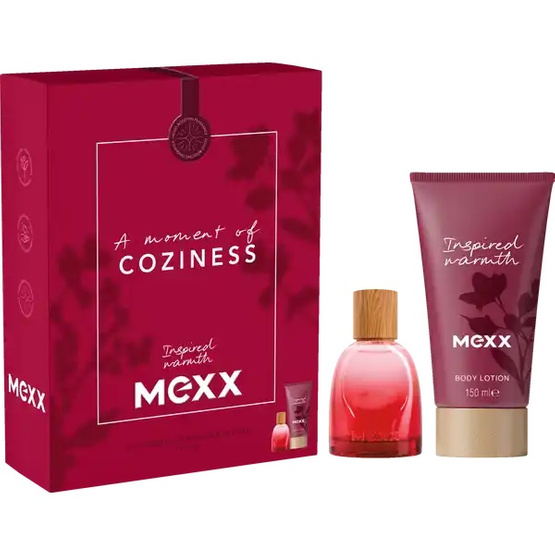 Mexx Inspired Warmth Woman zestaw woda perfumowana spray 30ml + balsam do ciała 150ml