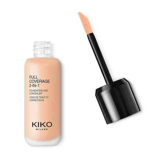 KIKO Milano Full Coverage 2-In-1 Foundation & Concealer mocno kryjący podkład i korektor 2 w 1 Neutral 35 25ml