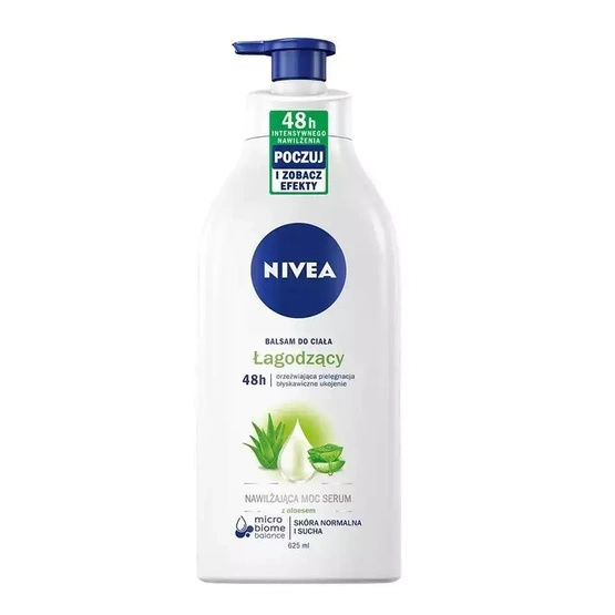 Nivea Nawilżająca Moc Serum łagodzący balsam do ciała z pompką 625ml