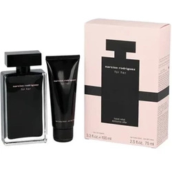 Narciso Rodriguez For Her zestaw woda toaletowa spray 100ml + balsam do ciała 75ml