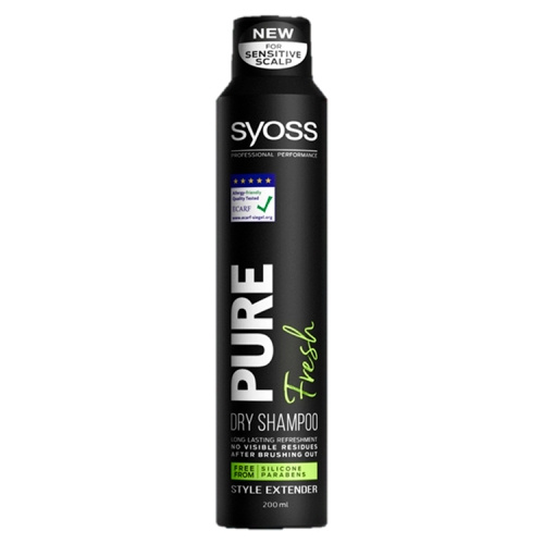 Syoss Pure Fresh Dry Shampoo suchy szampon do włosów odświeżający 200ml