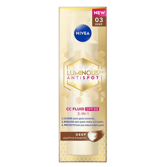 Nivea Luminous630® krem CC przeciw przebarwieniom SPF30 03 Deep 40ml