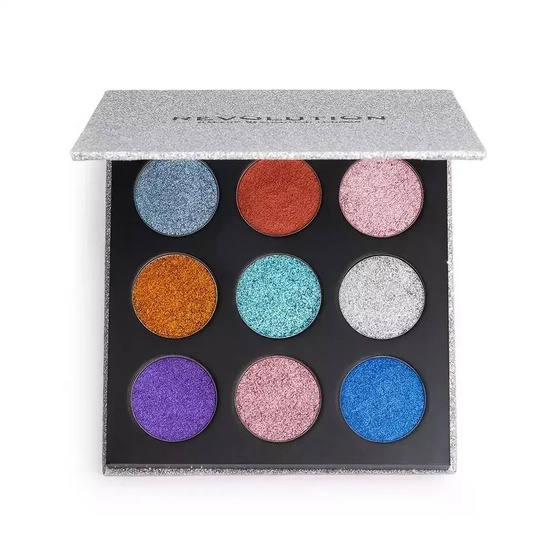 Makeup Revolution REVOLUTION Paleta cieni Pressed Glitter Palette Illusion