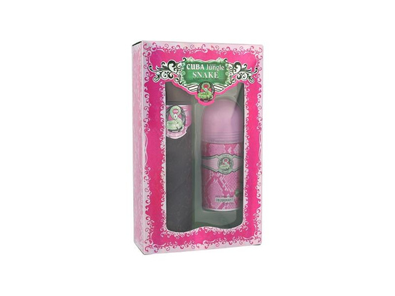 Cuba Original Cuba Jungle Snake zestaw woda perfumowana spray 100ml + dezodorant roll-on 50ml