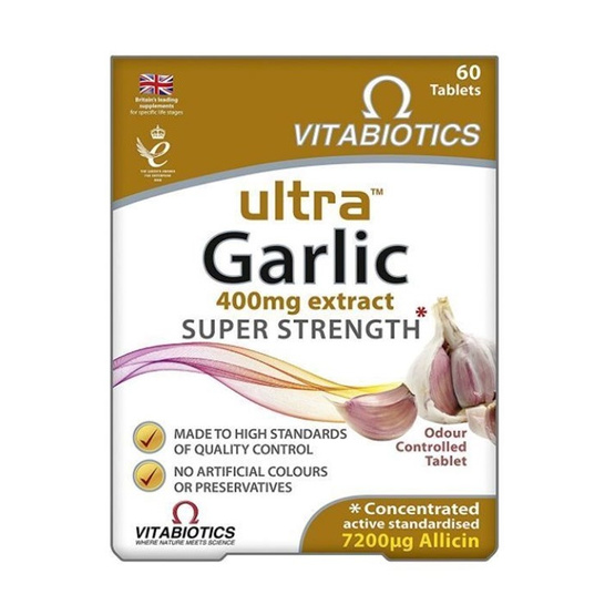 Vitabiotics Ultra Garlic czosnek bez zapachu w tabletkach 60 tabletek