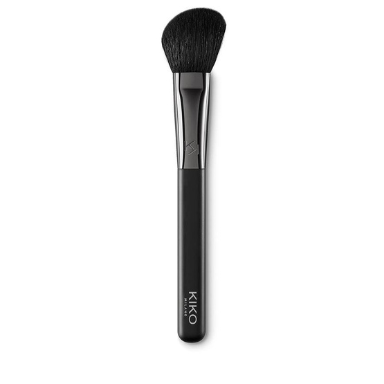 KIKO Milano Face 10 Blush Brush ukośnie ścięty pędzel do różów pudrów brązujących i rozświetlaczy