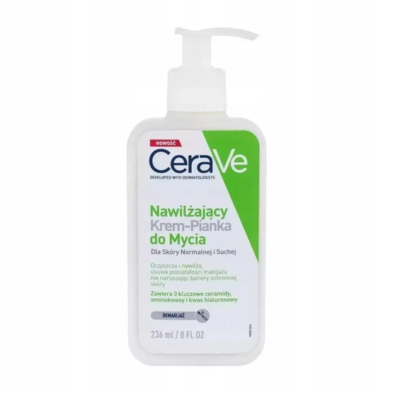 CeraVe Nawilżający Krem-Pianka do Mycia dla skóry normalnej i suchej 236 ml