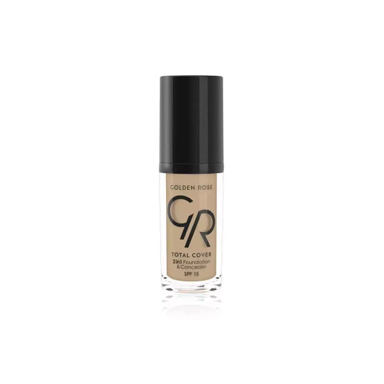 Golden Rose Total Cover 2 in 1 Foundation & Concealer - Kryjący podkład i korektor 2 w 1 - 06