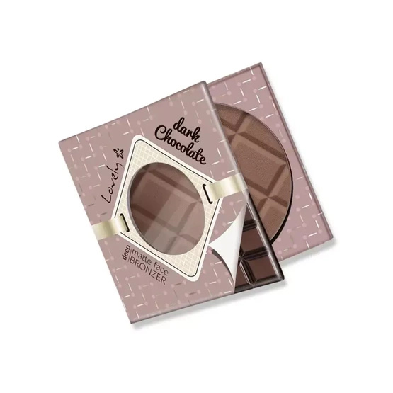 Lovely Dark Chocolate Prasowany bronzer do twarzy