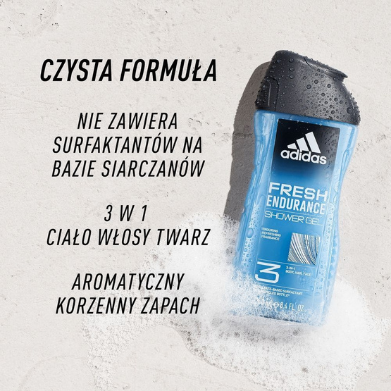 Adidas Fresh Endurance żel pod prysznic dla mężczyzn 400ml