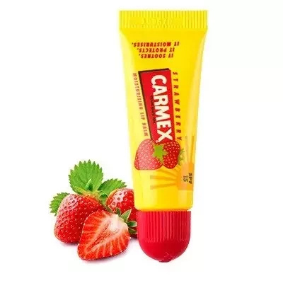 Carmex Strawberry Balsam do ust SPF15 TRUSKAWKA tubka 10g