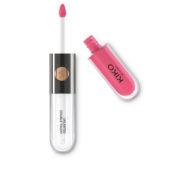 KIKO Milano Unlimited Double Touch dwuetapowa płynna pomadka do ust 111 Satin Pink Camellia 6ml