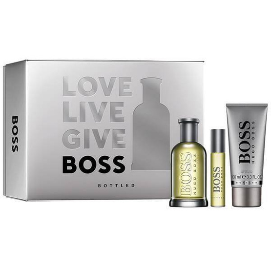 Hugo Boss Bottled zestaw woda toaletowa spray 100ml + woda toaletowa spray 10ml + żel pod prysznic 100ml