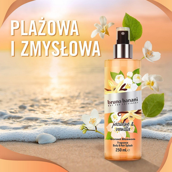 Bruno Banani Sunset Blossom Jasmine & Vanilla mgiełka do ciała i włosów 250ml