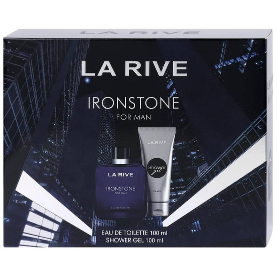 La Rive Ironstone For Man zestaw woda toaletowa spray 100ml + żel pod prysznic 100ml