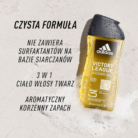 Adidas Victory League żel pod prysznic dla mężczyzn 400ml