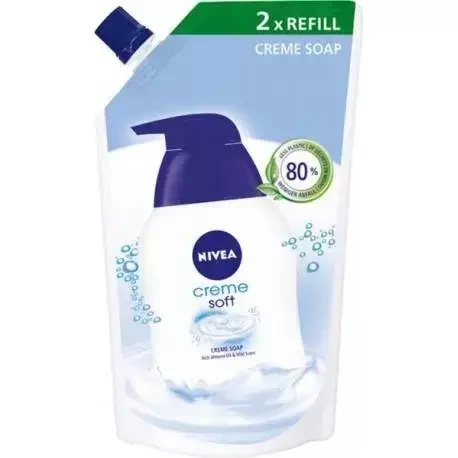 Nivea Creme Soft mydło w płynie opakowanie uzupełniające 500ml