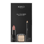 KIKO Milano All You Need Make Up Set zestaw do makijażu zawierający pomadkę cień do powiek i kredkę do oczu 01 Every Day Look