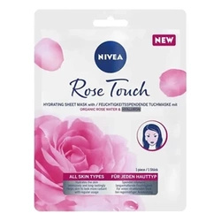 Nivea Rose Touch intensywnie nawilżająca maska z organiczną wodą różaną i kwasem hialuronowym