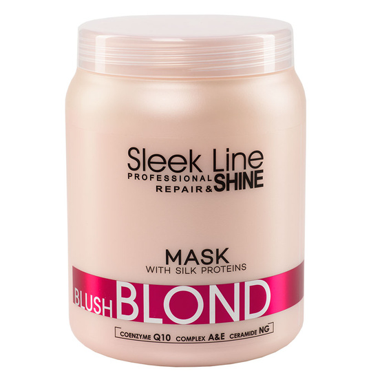 Stapiz Sleek Line Blush Blond Mask maska do włosów blond z jedwabiem 1000ml