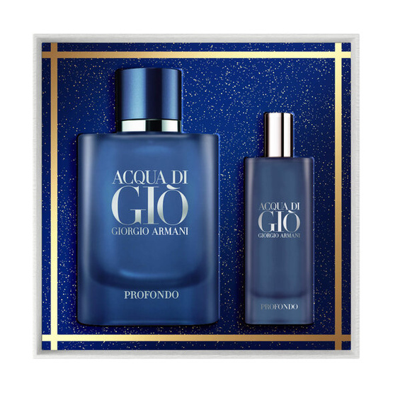 Giorgio Armani Acqua di Gio Profondo zestaw woda perfumowana spray 75ml + woda perfumowana spray 15ml