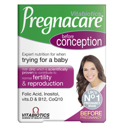 Vitabiotics Pregnacare Before Conception suplement diety dla kobiet przed poczęciem dziecka 30 tabletek