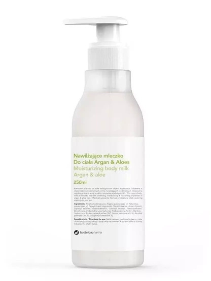 Botanicapharma Moisturizing Body Milk nawilżające mleczko do ciała Argan i Aloes 250ml