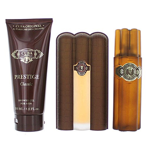 Cuba Original Cuba Prestige Classic zestaw woda toaletowa spray 90ml + żel pod prysznic 200ml + woda po goleniu spray 100ml