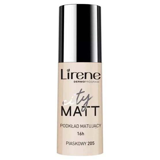 Lirene City Matt podkład matujący do twarzy 205 Piaskowy 30ml