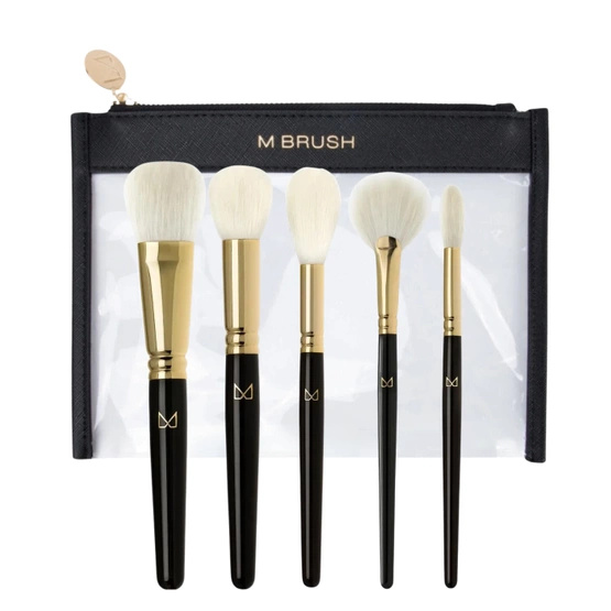 M Brush by Maxineczka Essential Face Set aus 5 Bürsten + Beutel