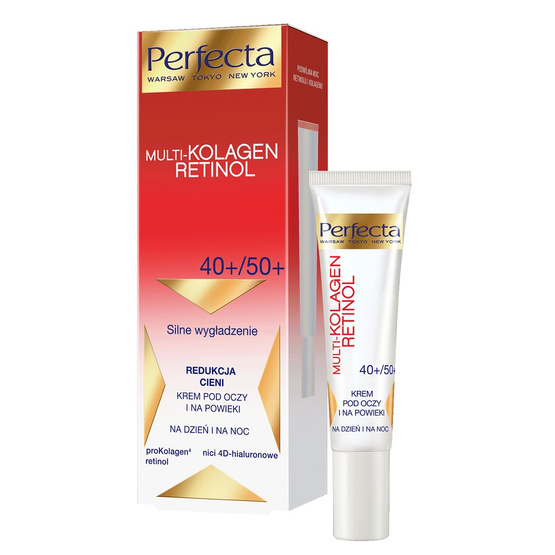 Perfecta Multikolagen Retinol Redukcja cieni krem pod oczy i na powieki 40+/50+ 15ml