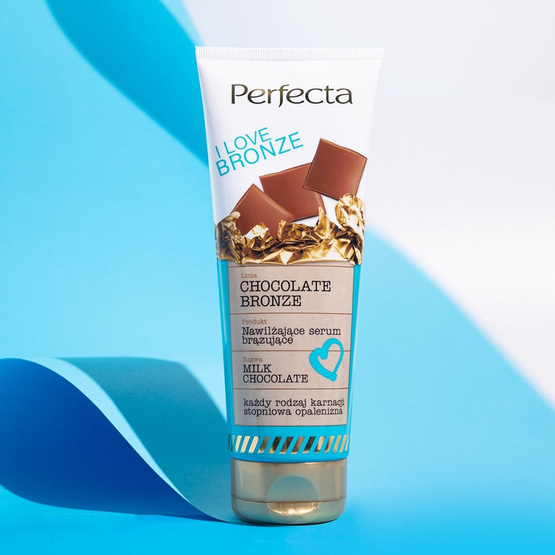 Perfecta Chocolate Bronze nawilżające serum brązujące Milk Chocolate 200ml