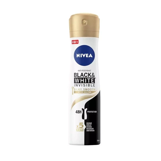 Nivea Black&White Invisible Silky Smooth antyperspirant spray 150ml