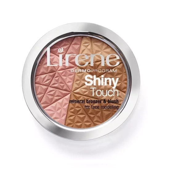 Lirene Shiny Touch Mineral Bronzer & Blush mineralny bronzer z różem modelujący owal twarzy 9g