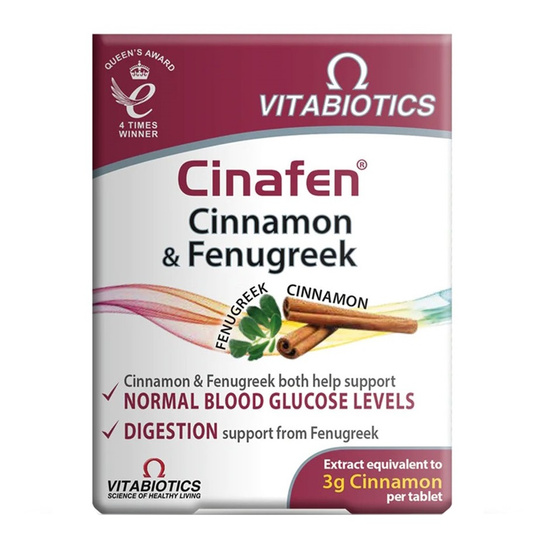 Vitabiotics Ultra Cinafen cynamon z kozieradką 60 tabletek