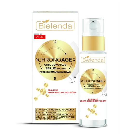 Bielenda CHRONO AGE 24 H Odbudowujące serum przeciwzmarszczkowe na noc 30 ml