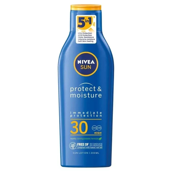 Nivea Sun Protect & Moisture nawilżający balsam do opalania SPF30 200ml