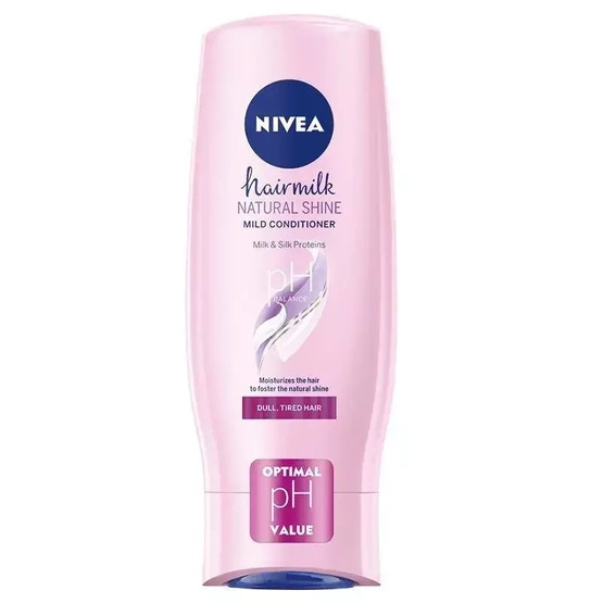 Nivea Hairmilk Natural Shine łagodna odżywka wyzwalająca blask włosów 200ml