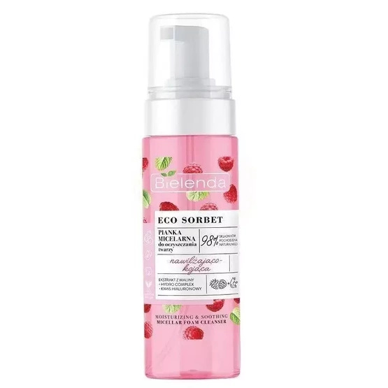  Bielenda ECO SORBET MALINA pianka micelarna nawilżająco- kojąca 150 ml