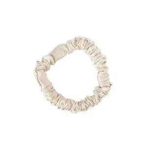 Mexmo Scrunchie Small Light Beige - Zestaw dwóch gumek jedwabnych