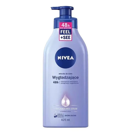 Nivea Nawilżająca Moc Serum wygładzające mleczko do ciała z pompką 625ml